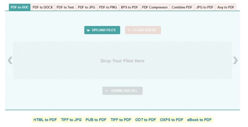 موقع PDFtoDOC لتحويل PDF الى Word 