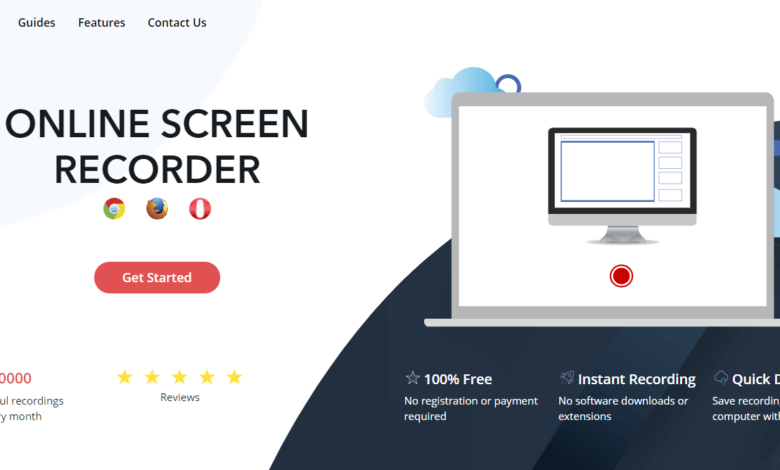 موقع screenapp لتصوير شاشة الكمبيوتر بدون برنامج