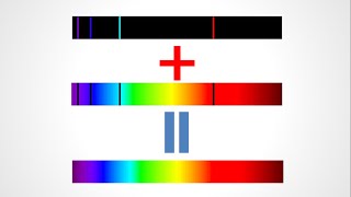 يظهر طيف الانبعاث الذري على شكل طيف متصل من الألوان
