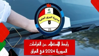 رابط معرفة غرامات المرور في العراق وكيفية الدفع 2024